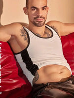 Sports Vest Men's Tight-Fitting Shirt Fitness Sexy Muscle Men's Leather Top Erotic Underwear Casaul Elegant Fashion Vest XOG8