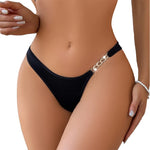 1pcs Low-Rise Sexy Women Panties Rhinestone Metal Chain Ladies Briefs Breathable Comfortable Female Underwear Sexy Lingerie