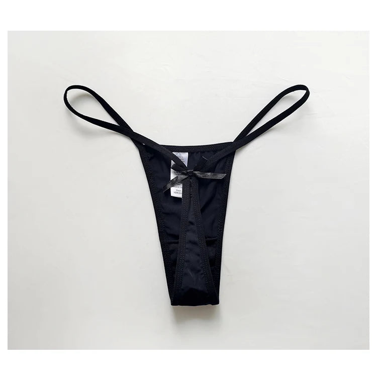 Ice Silk Sexy Women Panties G String Briefs Girls Thong Underwear Soft Thin Brazilian Low Waist Underpants Seamless Lingerie