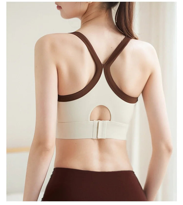 New Selling High Strength Sports Underwear Women's Shock-proof Cross Back Yoga Wear Sports Bra Fitness Vest