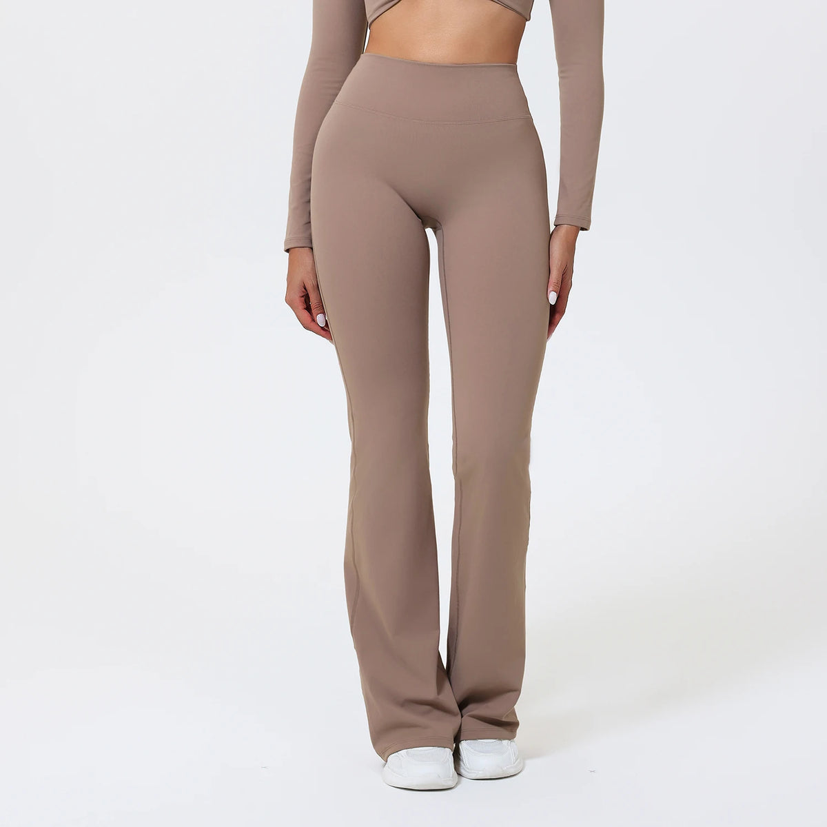 Hearuisavy Summer Woman Workout Flared Pants Leggings Pilates Fitness Trousers High Waist Butt Lifting Yoga Bell-Bottom Pants