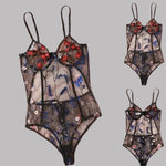 Toucheart Sexy Lingerie Embroidery Underwear Hollow Lace One-piece Suspender Nightgown Transparent Porn Sexy Female Lingerie New