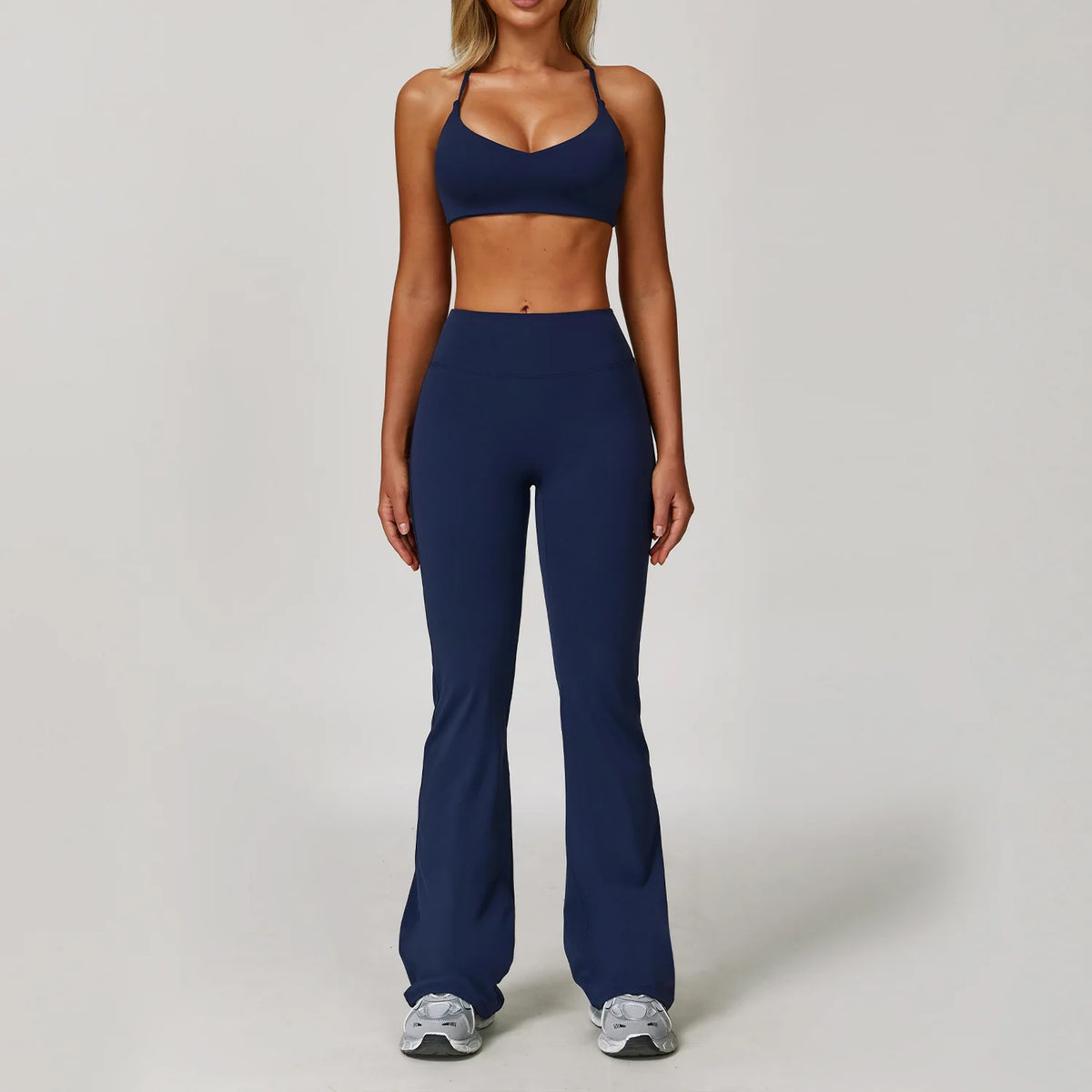2/3PCS Yoga Suit Women Tracksuits Gym Clothes Workout Flared Pants Zipper Long SleeveAthletic Wear Female Sports Yoga Clothing