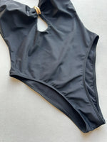 Sexy Hollow Out Metal Buckle One Piece Swimsuit 2026 Women Black Backless Slimming Bathing Suit Beach Holiday Swimwear Monokini