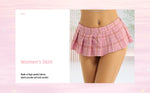 Sexy Plaid Pleated Mini Skirt Cosplay Outfit for Women Bodycon Clubwear Japanese Style Cute Ultra Short Lingerie Costume