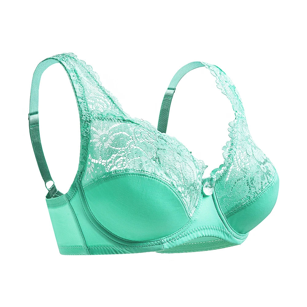 Fashion Bras For Womens Lingerie Lace Bra Underwire Plus Size Brassiere Sexy Underwear BH TopB C D DD E F Cup