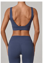 Running Sports Bra Women High Support Open Back Yoga Breathable Slim Fit Fitness Pilates Tank Top With Removable Pads