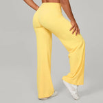 Women's Pilates Straight Yoga Pants Leggings Versatile Loose Wide-Leg Running Sports Fitness Hip-Lifting High Waist Trousers