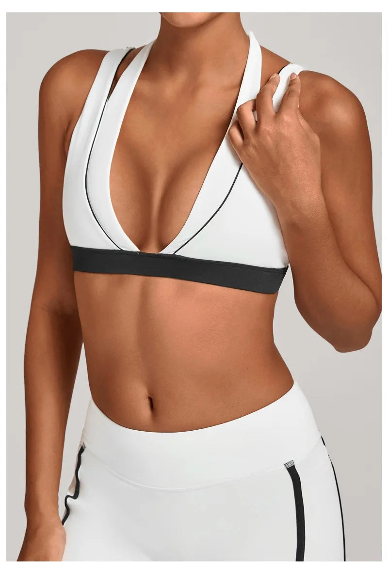Women's Nude Yoga Bra Slim Fit Beautiful Back Sports Top Fitness Running Casual Tight-fitting Top