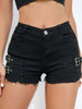 New High-Waisted Sexy Pants Denim Shorts JeansSolid Color Thin Charming Elegant Pure Desire Shorts For Woman Beautiful 5AML