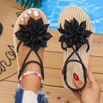 2026 NEWFlower Wedge Sandals for Women Summer Fashion Platform Slippers Woman Lightweight Non Slip Beach