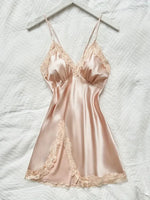 V-neck Luxury Pajama Set With Thong Women Nightgown For Sleeping Hot Femme Sleepwear Summer Sleeveless Sleep Dress Holiday Gifts
