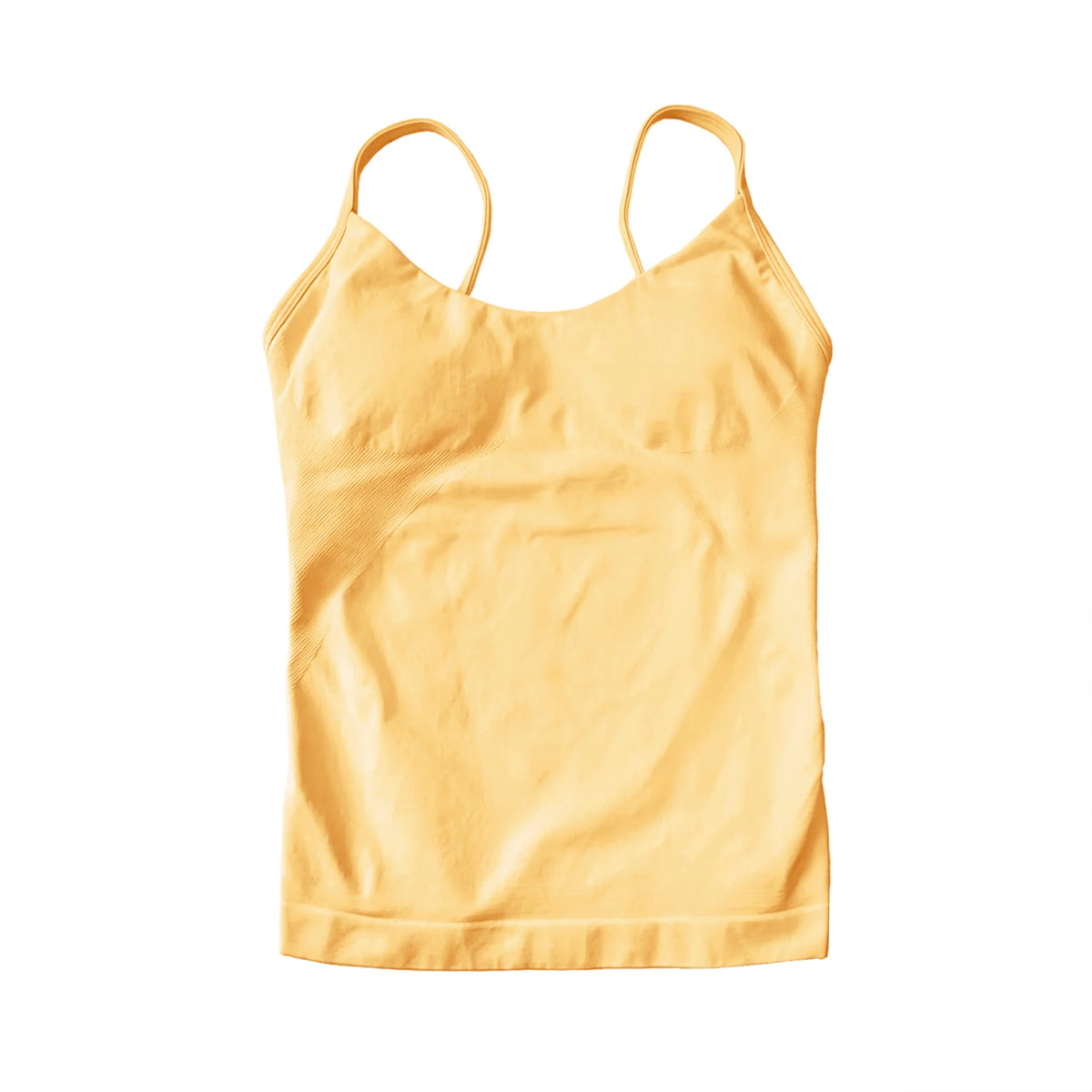 NCLAGEN Women's Pilates Tank Top Gym Clothes Yoga vest with built in bra Thin Strap Seamless Fitness Sportswear Workout Tops