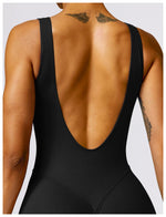 Seamless One-piece Suit Women Sports Jumpsuit Push up Yoga Suit Backless Sportswear Set Women Sleeveles Workout Bodysuits Female