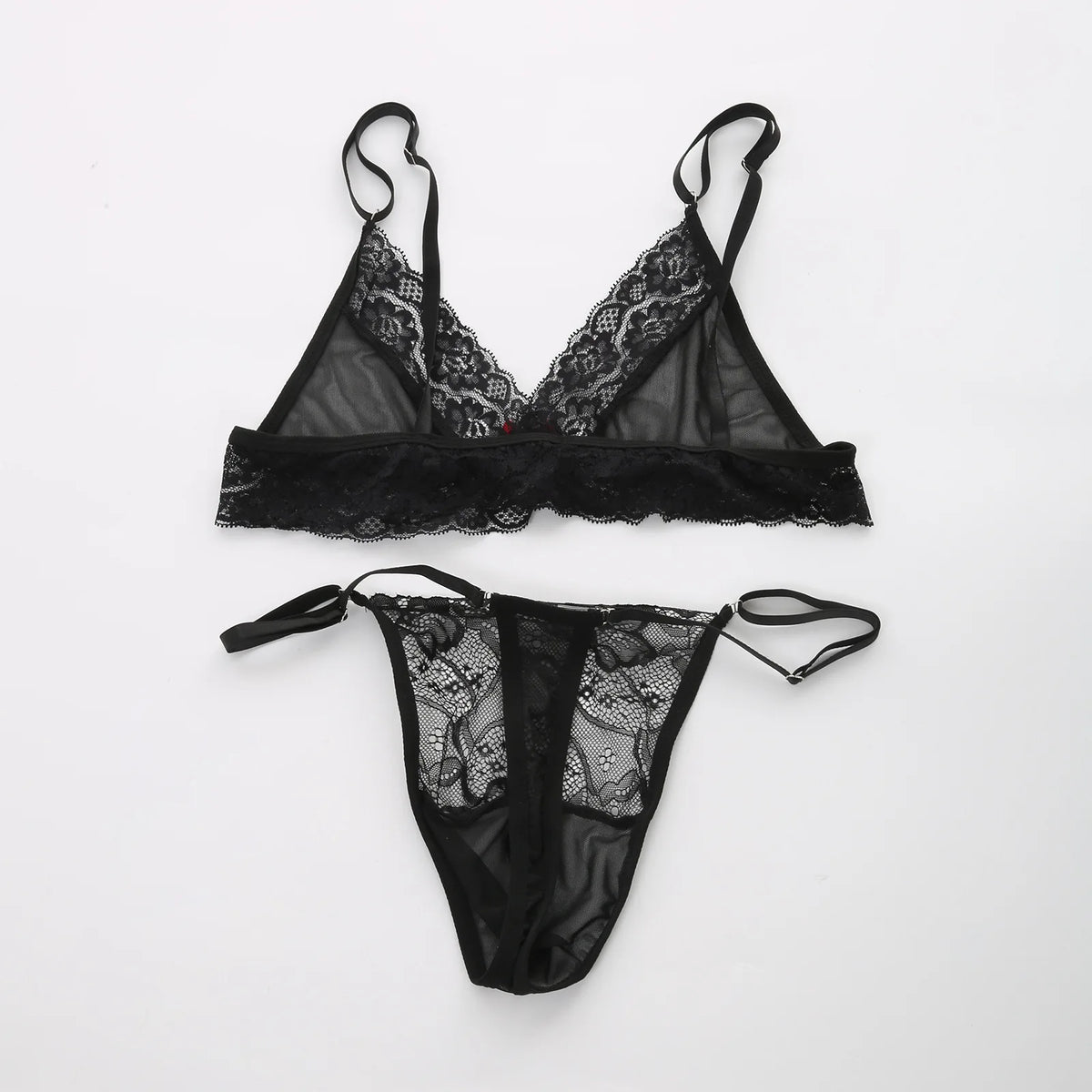 European and American men's sexy lace bra and panties temptation suit transvestite suit