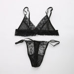 European and American men's sexy lace bra and panties temptation suit transvestite suit