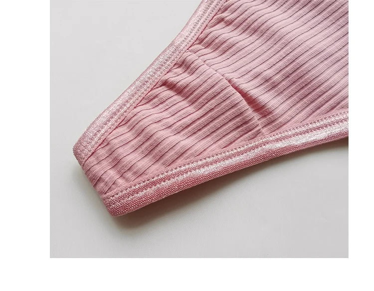 CottonSexy Women's Panties Simple Thongs Lingerie Briefs Female Underwear Sports G-Strings Hot T-Back Breathable Underpants