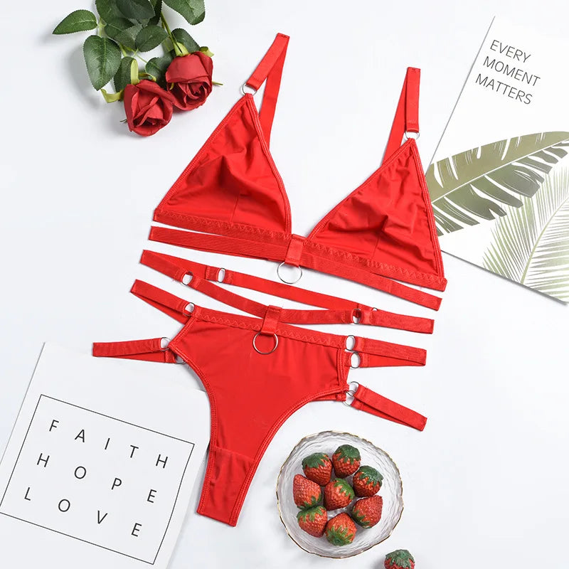 Sexy Bra Brief Set Erotic Lingerie for Women Sexy Costumes Underwear Seamless Bra Panties Sets