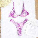 S - XL V-bar Underwired Bikini Female Swimsuit Women Swimwear Two-piece V shape Wire Bikini set Bather Bathing Suit Swim V439