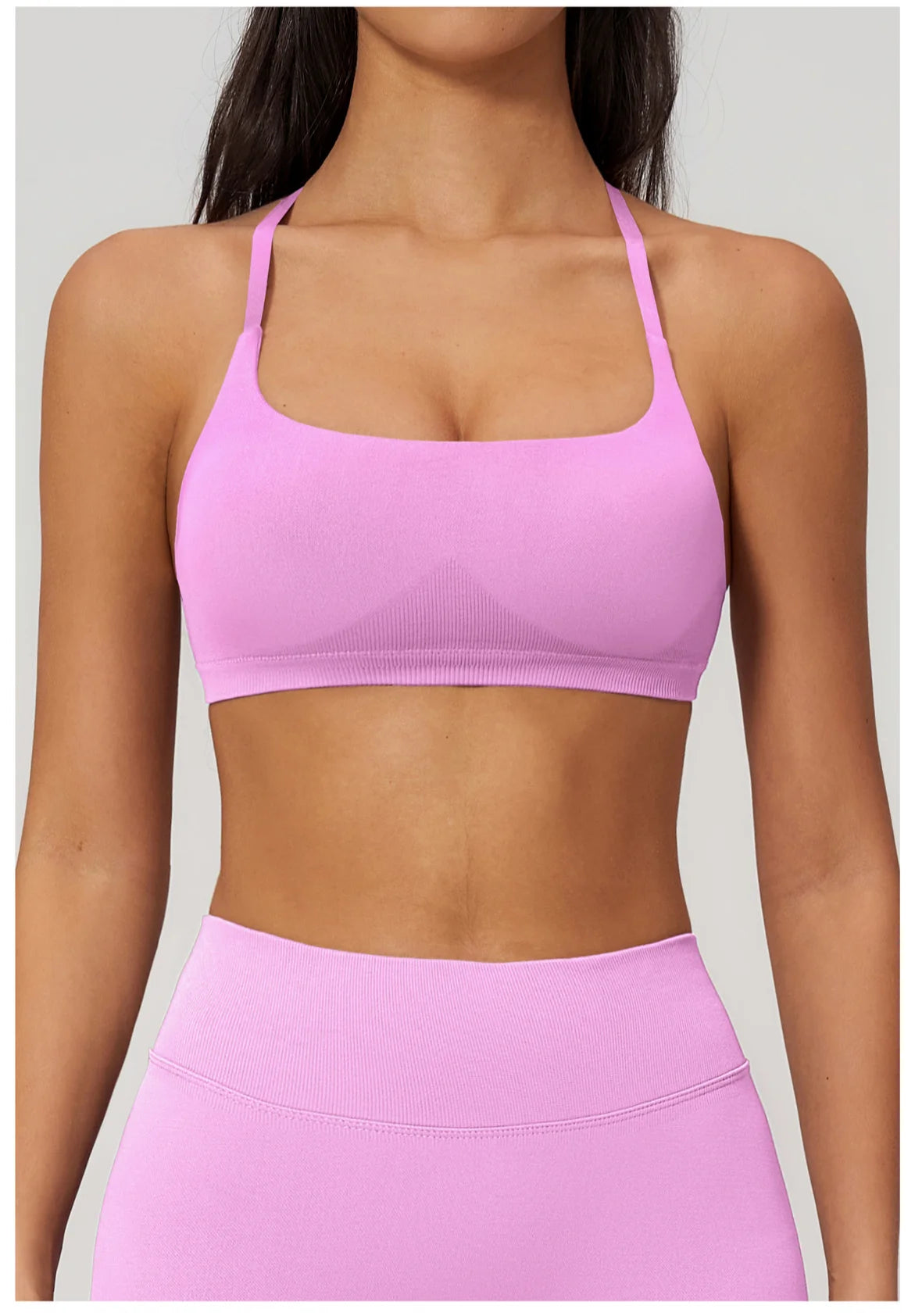 Backless Yoga Bra Woman Gym Tops Sports Bra Strap Cross Back Womens Underwear Adjustable Shoulder Strap Inner Padded Yoga Vest