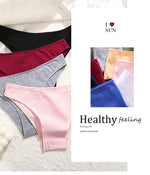 4Pcs Women's Cotton Seamless Briefs Intimates Women Sexy Panties Solid Color Breathable Underwear Female Low Waist Soft Lingerie