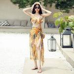 Swimsuit Fashionable Sweet Couple Swimsuit Bikini Three Piece Men's Beach Shorts