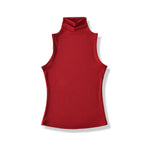Spring Pure Desire Hot Girl Style Elastic Slim Fit Half High Collar Inner Layer Base Shirt Vest Solid Color Casual Fashion L25M