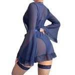 Fairy Lingerie Transparent Open Bra Erotic Ultra Sexy See Through Chemise Nightdress Women's Pajamas Delicate Sexy Nighty