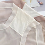 1Pc Women Ice Silk Panties Transparent Mesh Briefs Low Waist Panties Quick Drying Underwear Sexy Lingerie Soft Underpants M-XL