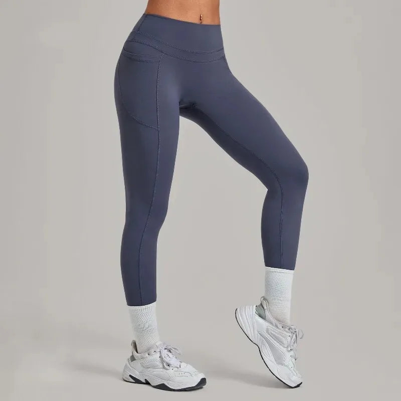Women's Seamless Yoga Leggings Pants Sports Fitness Hips Lift High Waist Training Trousers Training Workout Gym Leggings