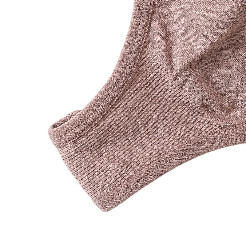 5Pcs/SetWomen Panties Low Rise G-String Thongs Seamless Underwear Female Underpants Sexy Lingerie Solid Color Bottom M-XL