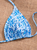 2025 New Women's Black Ground White Dot Printed Swimsuit Halter Neck Low Waist Bikini Set For Summer Female Swimwear Brazilian