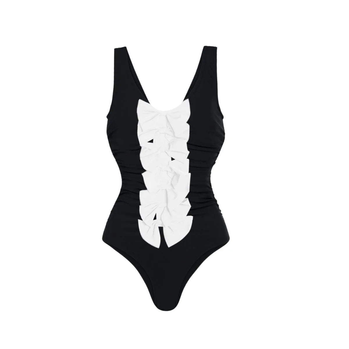 2026 New Retro One Piece Swimsuit Skirt Shoulder Strappy Swimsuit Print Floral Swimwear Women Slimming Bathing Suit Beach Wear