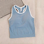 Sports Short Vest Sleeveless, Breathable, Sweat-Absorbent, Wearing Running and Fitness Training Yoga Clothes.
