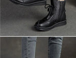 Shoes for WomenCross-tied Ladies Boot Daily Boots Hot Sale Cotton Shoes Round Toe Comfortable Flat Shoes Women Ankle Boots