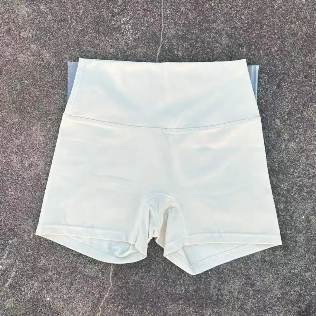Solid Color High Waist Yoga Short Leg Women Fitness Sport ShortBike Soft Squatting Proof Comprehensive Training Jog Athletic