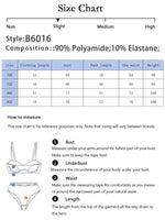 Women's Sexy Printed Lace Edge Bra Set With Steel Ring Gathering Push Up Daily Close Fitting Underwear Set B6016