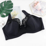Plus Size Lace Bras For Women Lager Sexy Push Up Bra Bralette Comfortable Underwired Underwear Lingerie Tops BH D DD E F G Cup