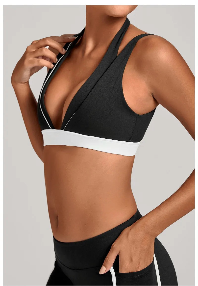 Women's Nude Yoga Bra Slim Fit Beautiful Back Sports Top Fitness Running Casual Tight-fitting Top