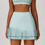 Pleated Tennis Skirt for Women with Pocket Shorts Women's High Waisted Wrapped Around Tummy Control Athletic Golf Yoga Skorts