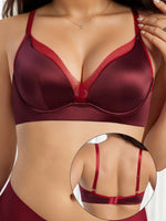 Red Lace Bra French Style Braissere Vintage Push Up Breathable women sexy Lingerie Ladies' underwear MR3594