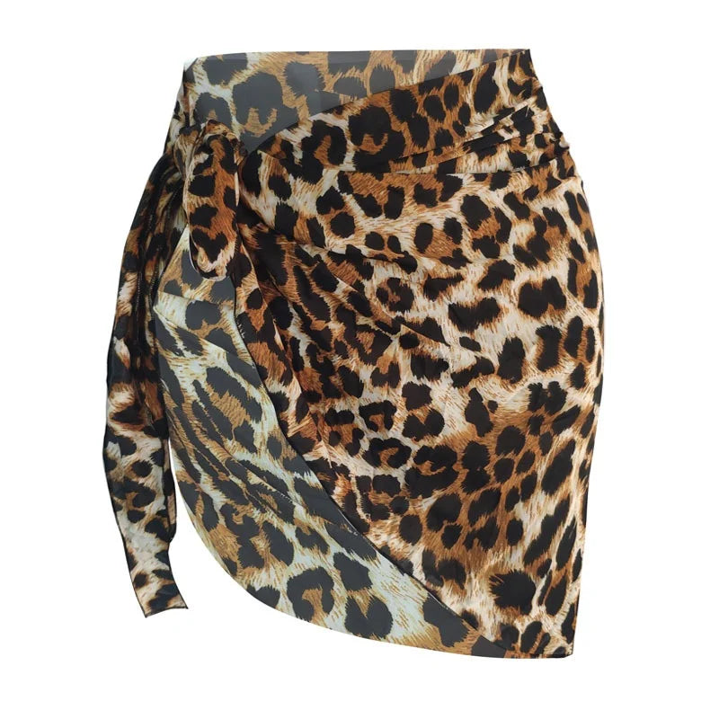 Women Beach Skirts Swimwear Summer Solid Bikini Cover Ups Shorts Pareo Wraps Sarong Skirt Swimsuit Beachwear Half Wrapped Skirt