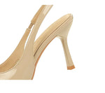 Luxury Designer Burgundy Suede Ankle Strap Pumps Sexy Pointed Toe Ankle Buckle Elegant Heels Fashion Wedding Party Shoes Shoes