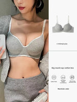Women Sexy Bras Padded Push Up Bralette Female Adjustable Comfortable Underwear Ladies Letter Straps Brassiere Wireless Soft New