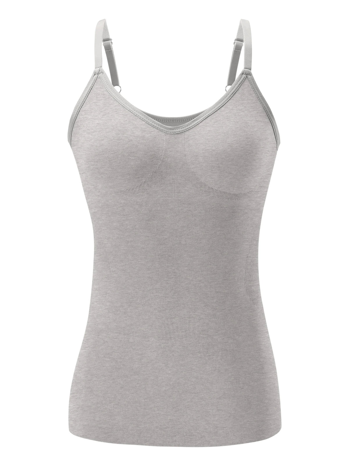 Women's Solid Multi-Color Soft Shaping Camisole Body-Hugging Long Tank Top with Adjustable Straps Breathable ComfortableLingerie