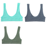 3Pcs/Set Seamless Bras For Women Push Up U Shape Bra Nonwire Underwear Female Sexy Lingerie Sport Bra Tops Comfort Intimates