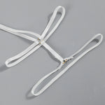 3PCS Lace See Through Bra Set Women Sexy Lingerie Underwear Halter Tops Bra and Panties Garter Intimate Sex Costumes