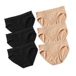 6Pcs/Set Women's Seamless Briefs Sports Underwear Female Underpants Low Rise Stretch Underwear Sexy Lingerie Soft Panty