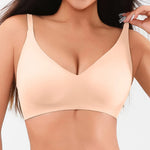 Seamless Jelly Glue Lady Bra Wire Free Brassiere Adjustable Anti-sagging Women Underwear Female Push Up Padded Lady Bralette