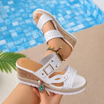2026 New Women Slippers Plus Size Fashion Wedge Sandals Casual Platform Walking Shoes Comfortable Beach Shoes